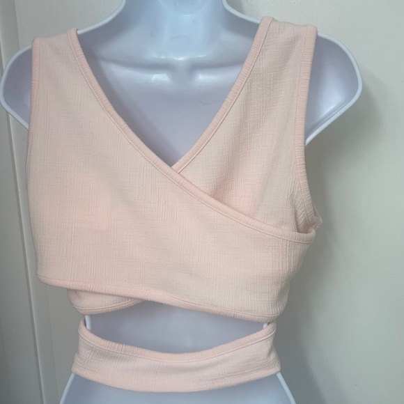 126. Roxy Good Keepsake Sleeveless Cropped Tank Top, Rose Quartz, Sz XL, NWT - Picture 7 of 11